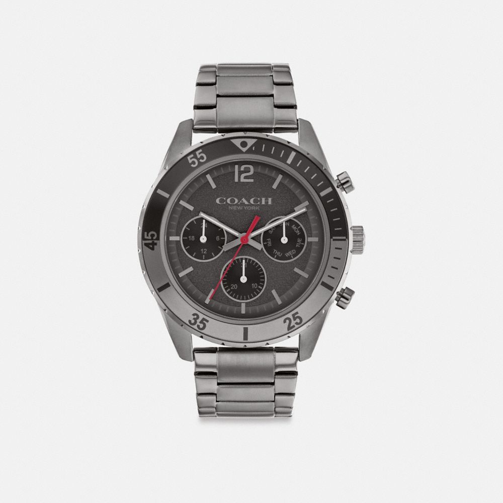 Coach Cole Watch, Dark Grey - 44 mm