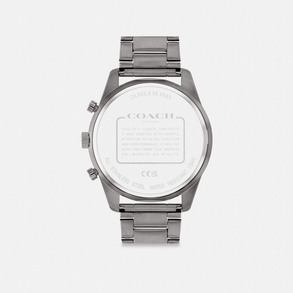 Coach Cole Watch, Dark Grey - 44 mm