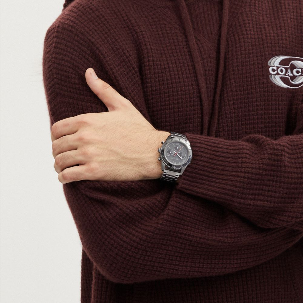 Coach Cole Watch, Dark Grey - 44 mm