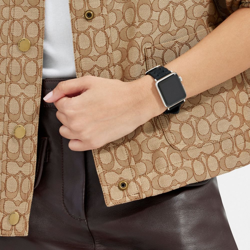 Coach Apple Watch® Strap, 42 Mm And 44 Mm Black