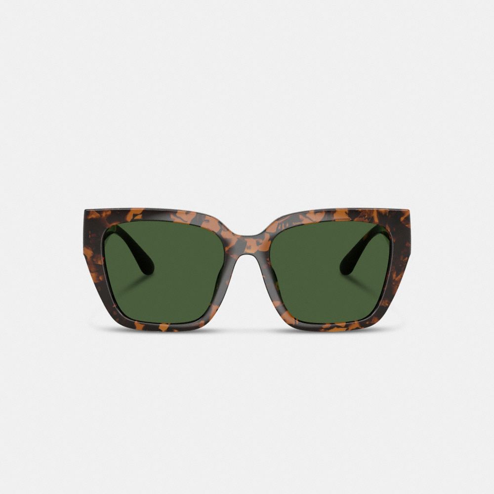 Coach Oversized Cat Eye Sunglasses Dark Tortoise
