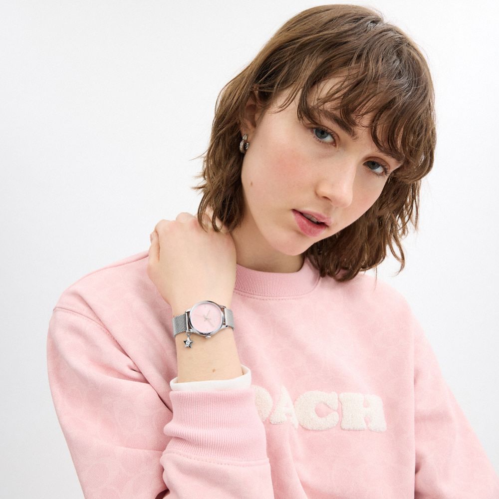 Coach Ruby Watch Gift Set, Stainless Steel Blush - 32 mm