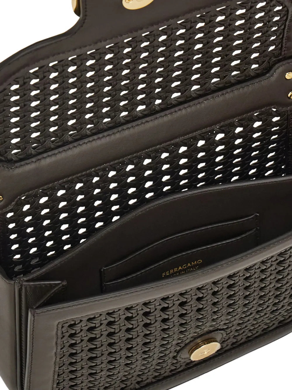 extra small Double Gancini North-South crossbody bag