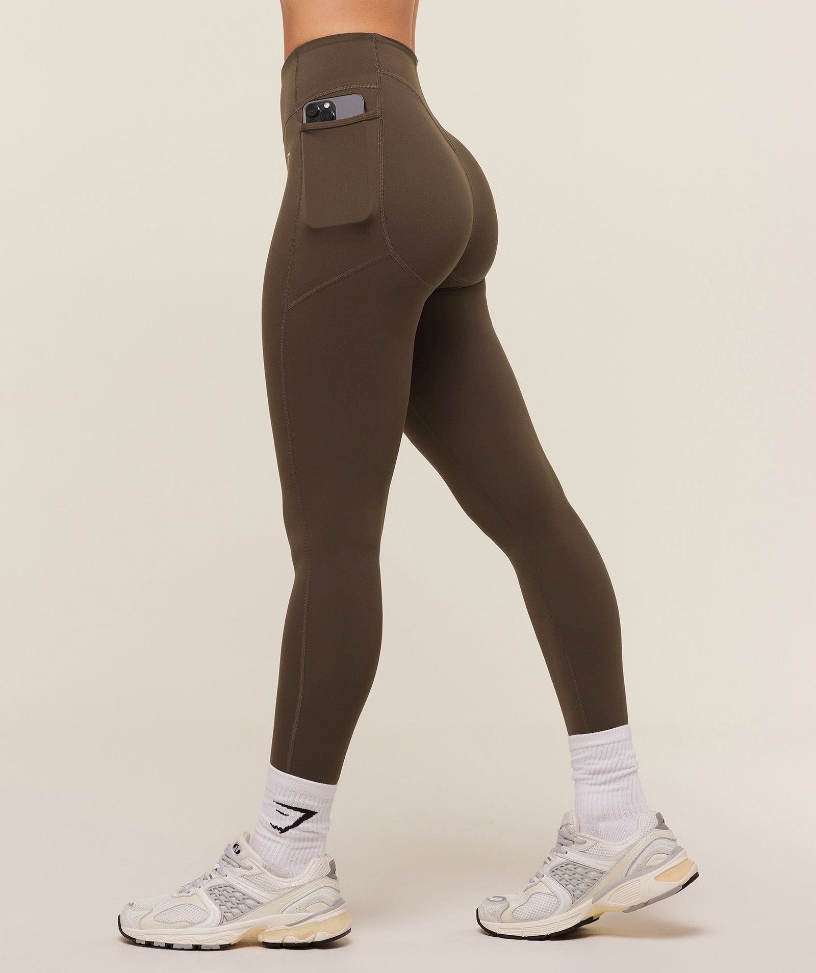 Women's Gymshark Lifting Pocket Leggings Archive Brown