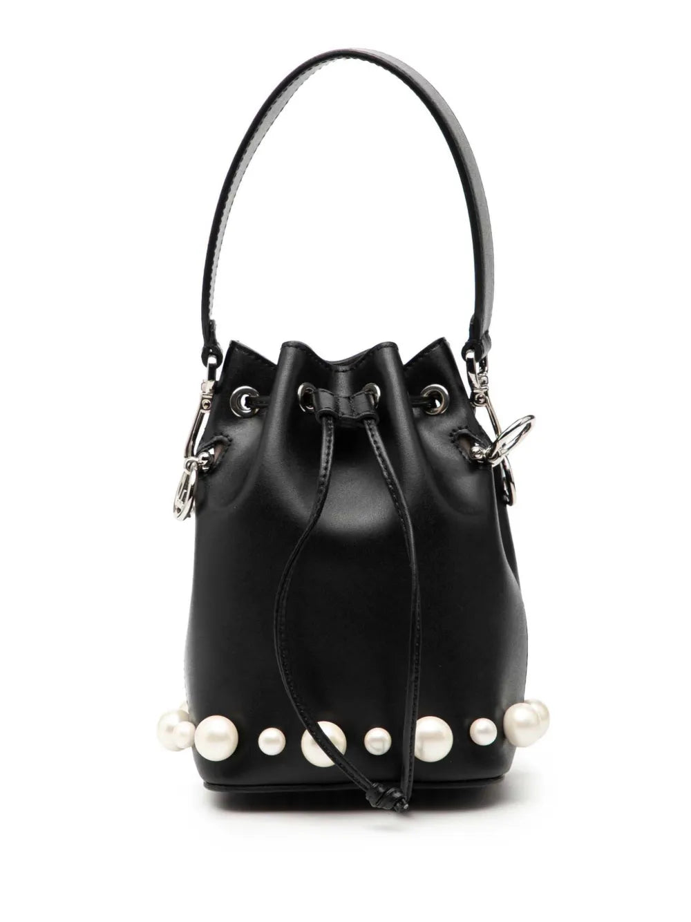 2010-2026 Mini Leather Pearl Mon Tresor Bucket Bag satchel