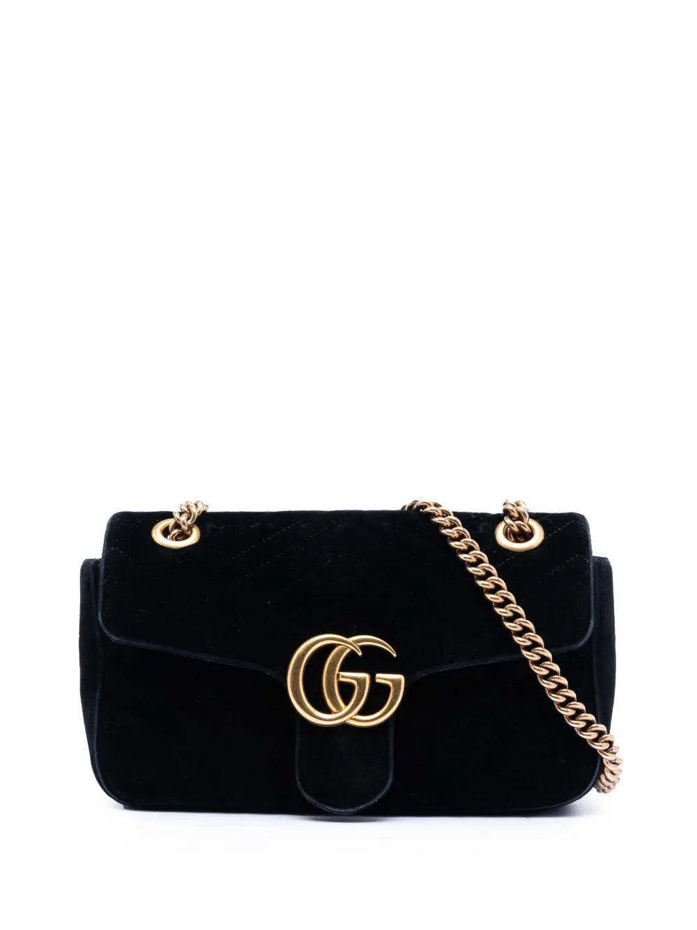 2016-2025 Medium GG Marmont Matelasse Velvet shoulder bag