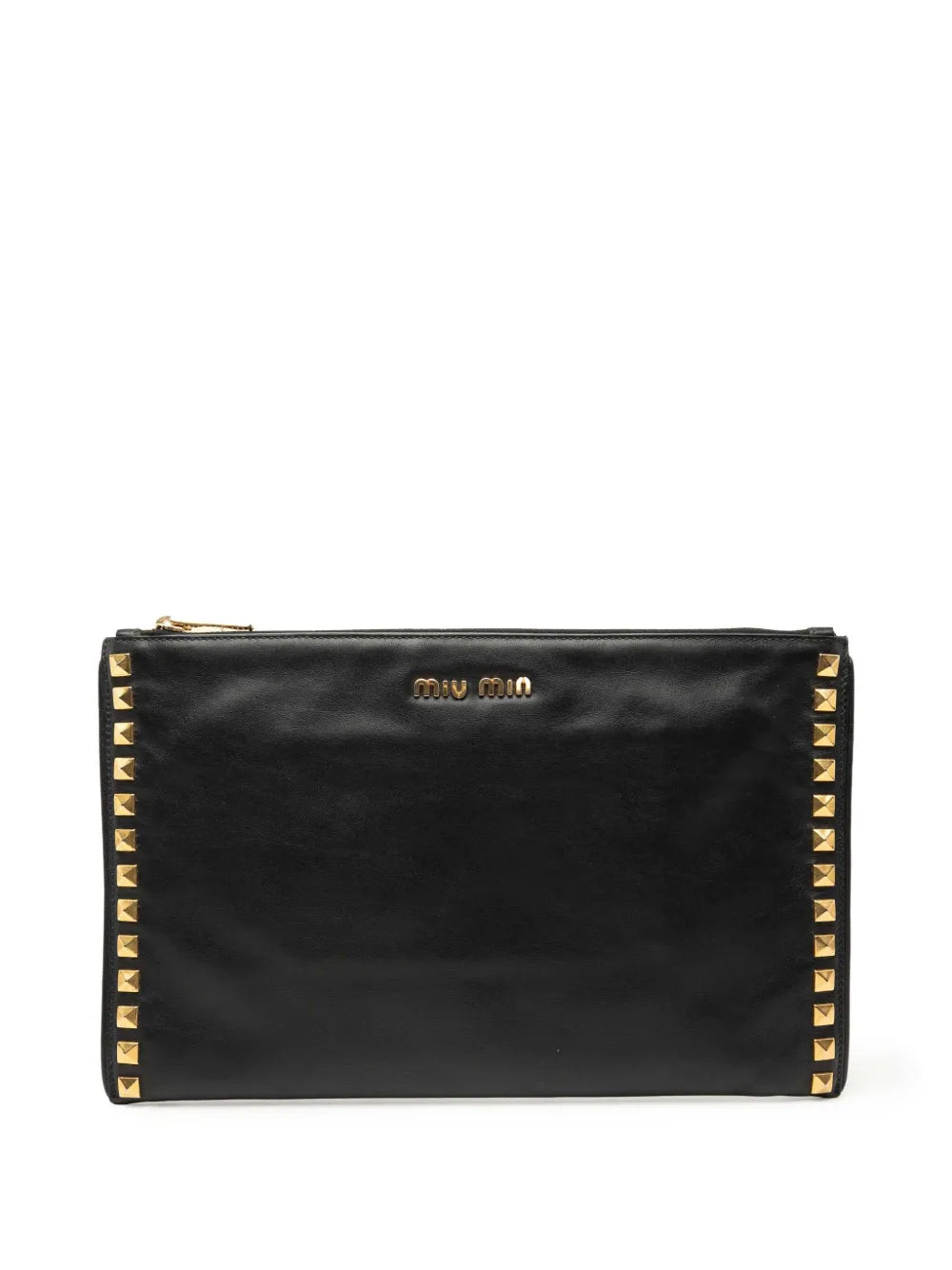 2010-2025 Studded Leather Zip clutch bag