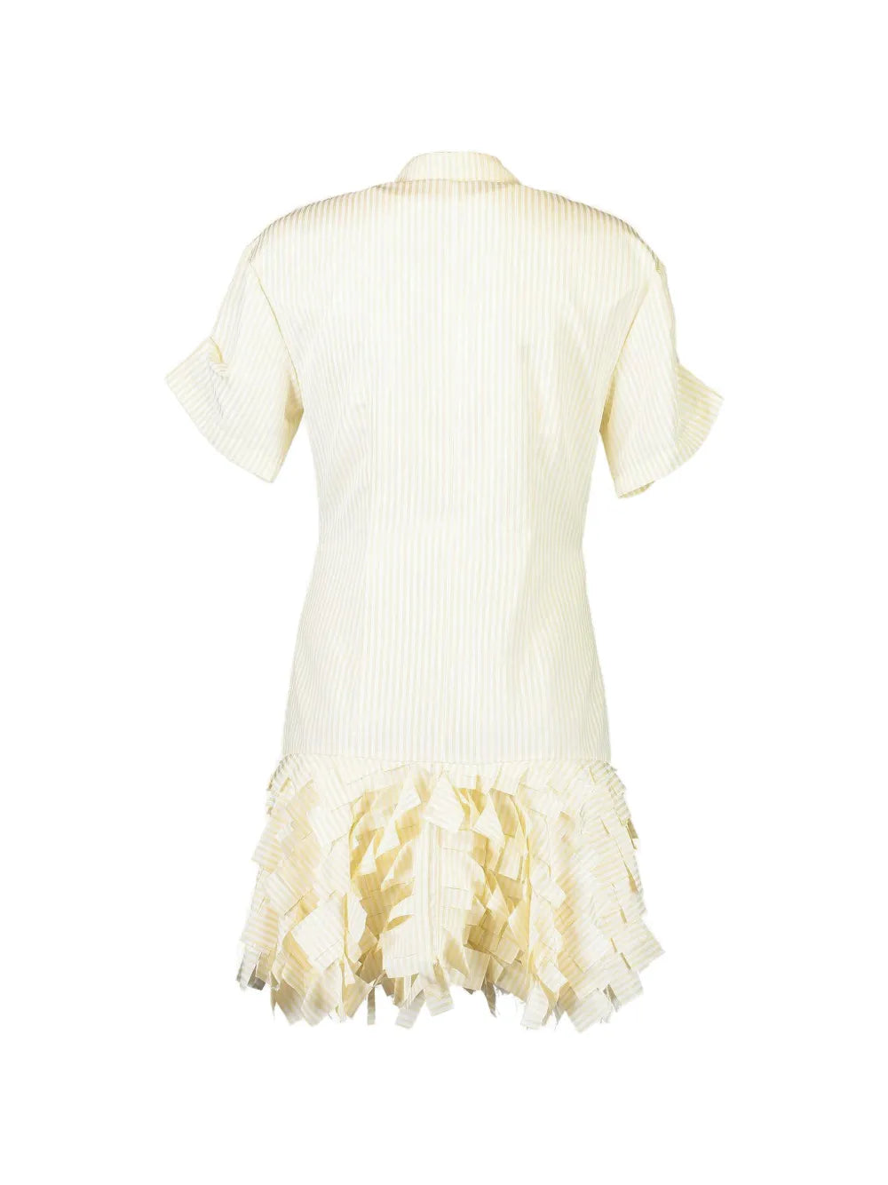 Ema ruffled striped mini dress