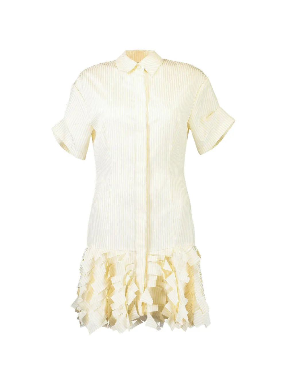 Ema ruffled striped mini dress