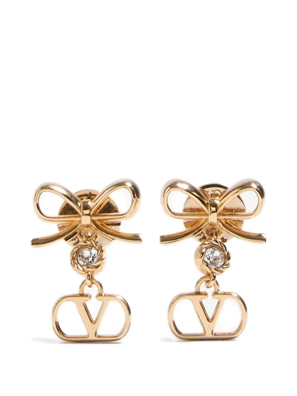  Vlogo Signature earrings in metal and Swarovski® crystals