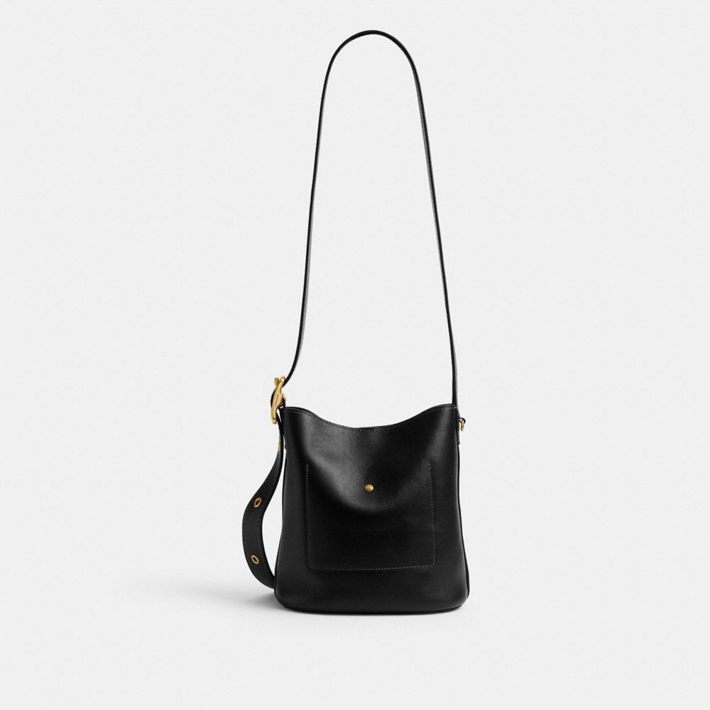 Coach Bleecker Bucket Bag 21 Brass-Black