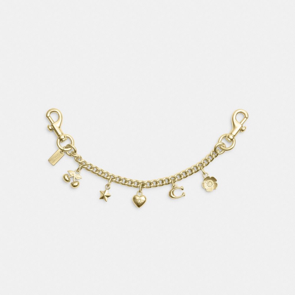 Coach Gold Swagger Chain With Charms Gold-Gold