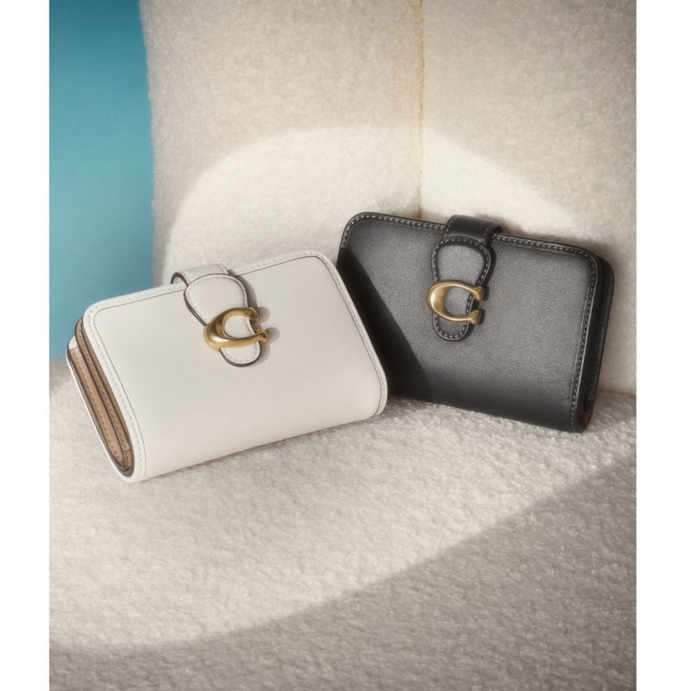 Coach Tabby Medium Wallet Brass-Chalk