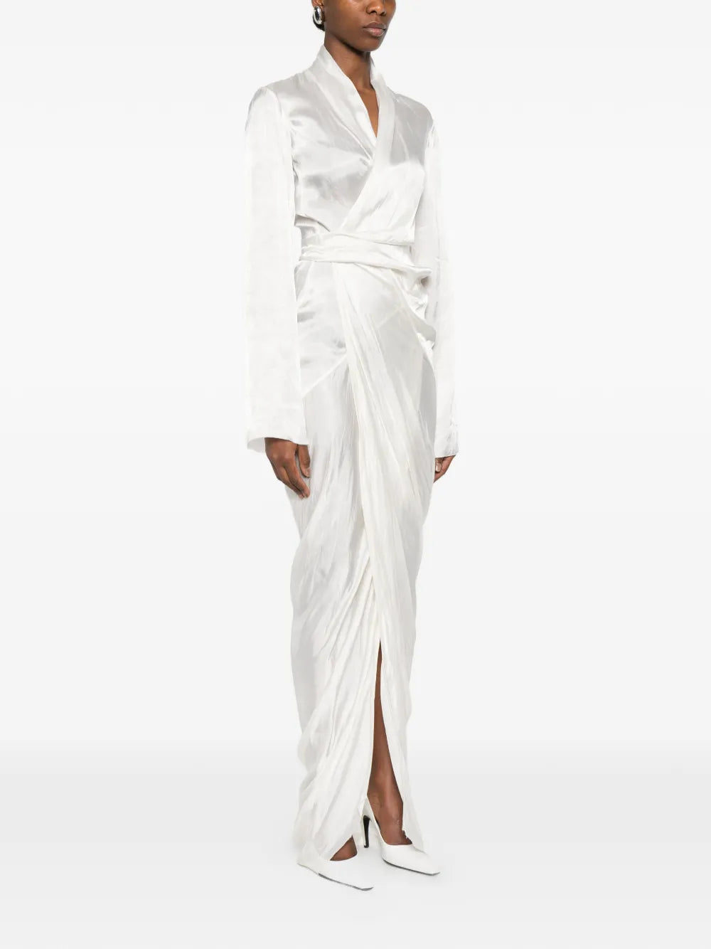 wrap asymmetric dress