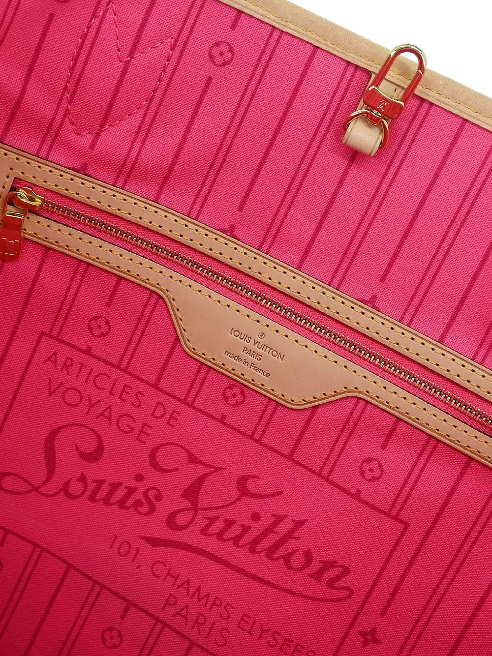 2008 MM Rose Neverfull monogram tote bag