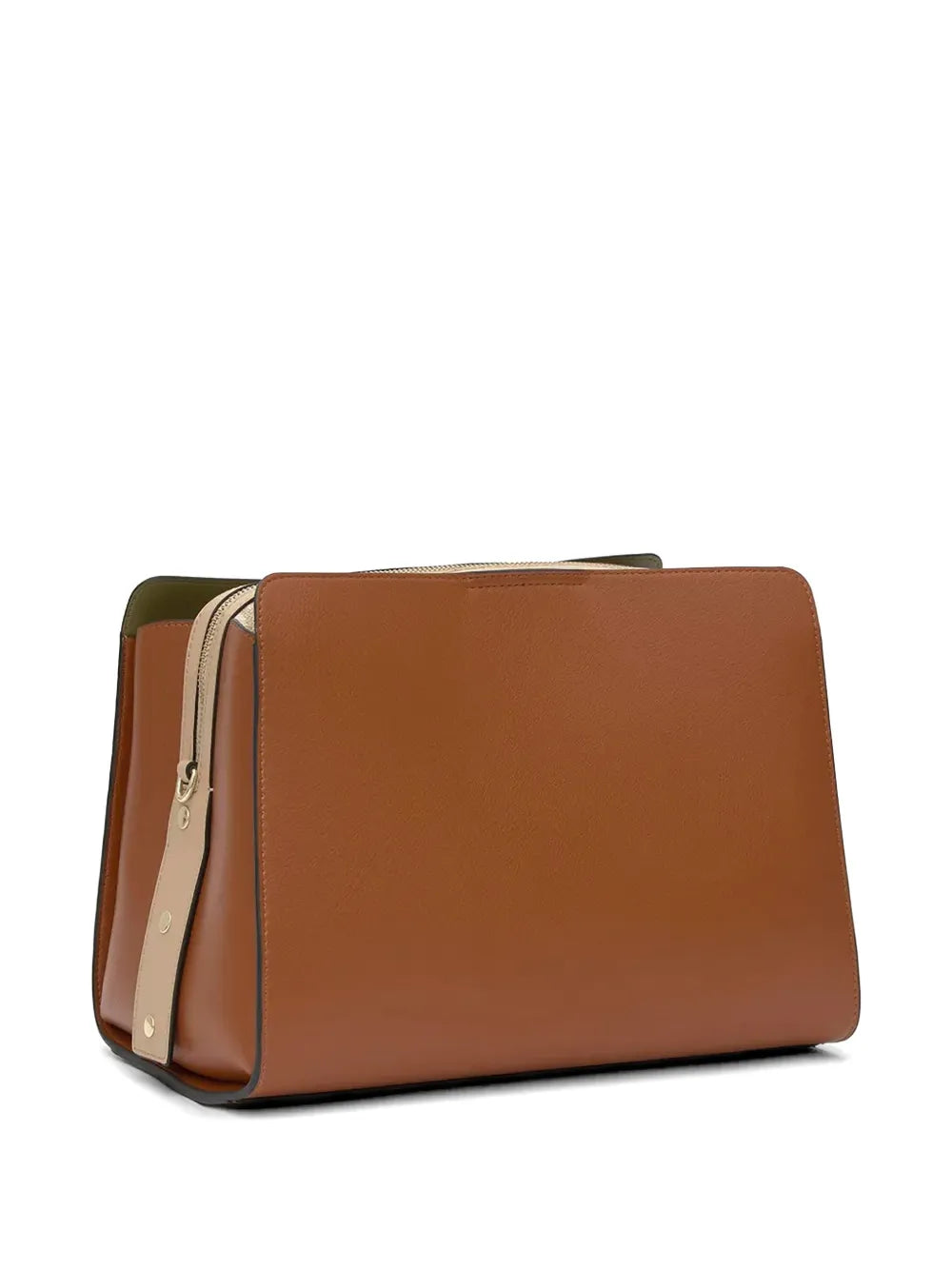 logo-embossed shoulder bag