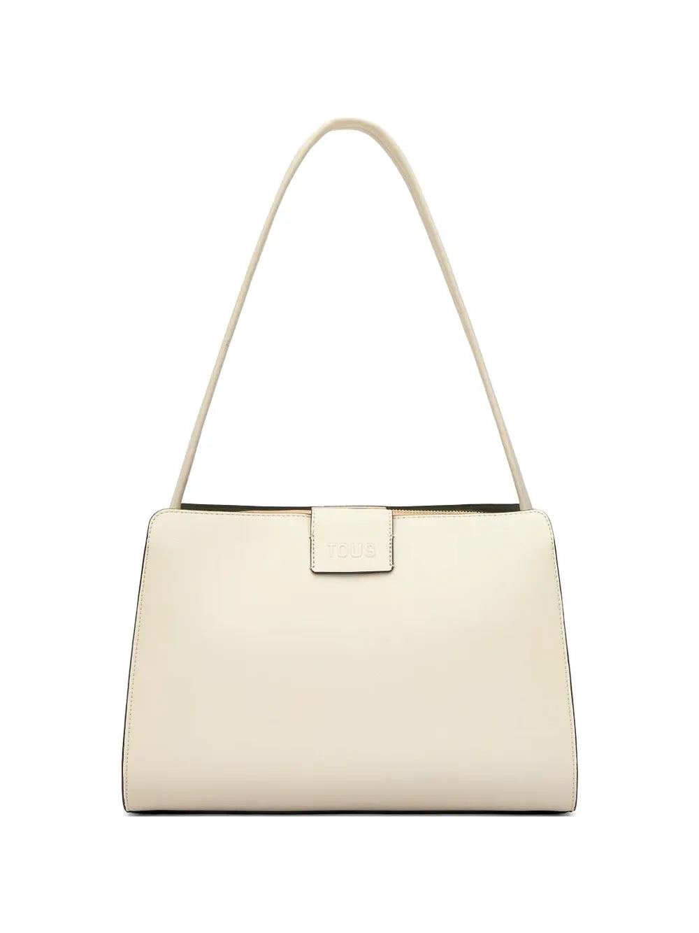 logo-embossed shoulder bag