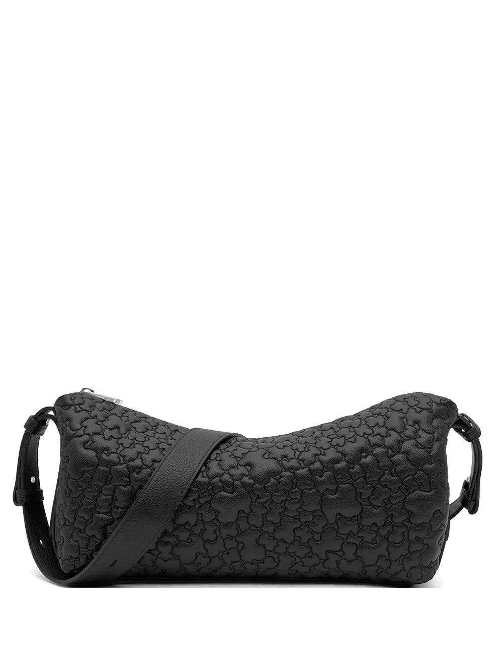bear-embossed cross body bag