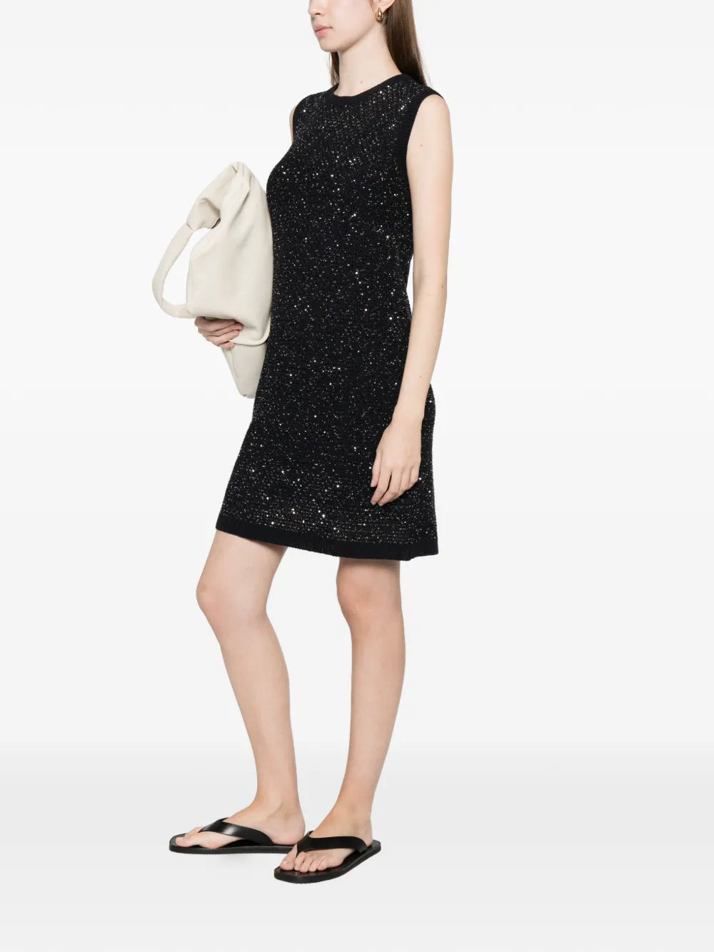 embellished sleeveless mini dress