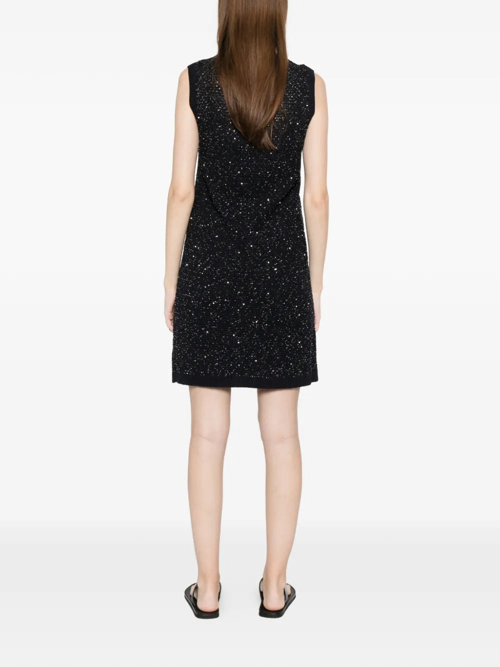 embellished sleeveless mini dress