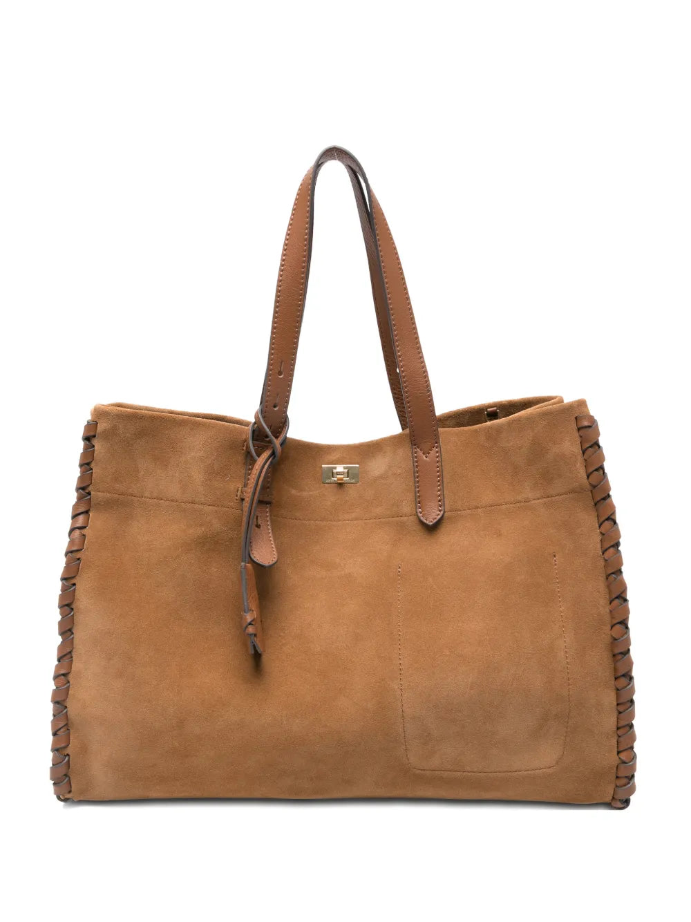 Mortimer braided-detail leather tote bag