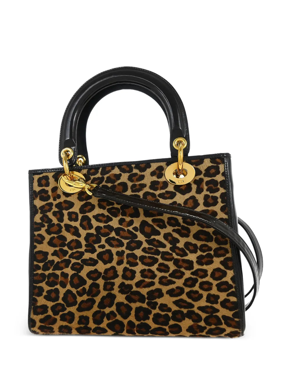 1997 Lady Dior leopard-pattern tote bag