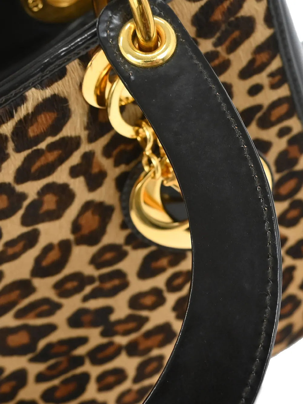 1997 Lady Dior leopard-pattern tote bag