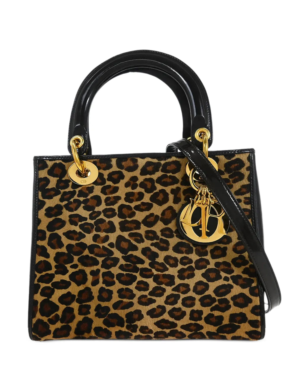 1997 Lady Dior leopard-pattern tote bag