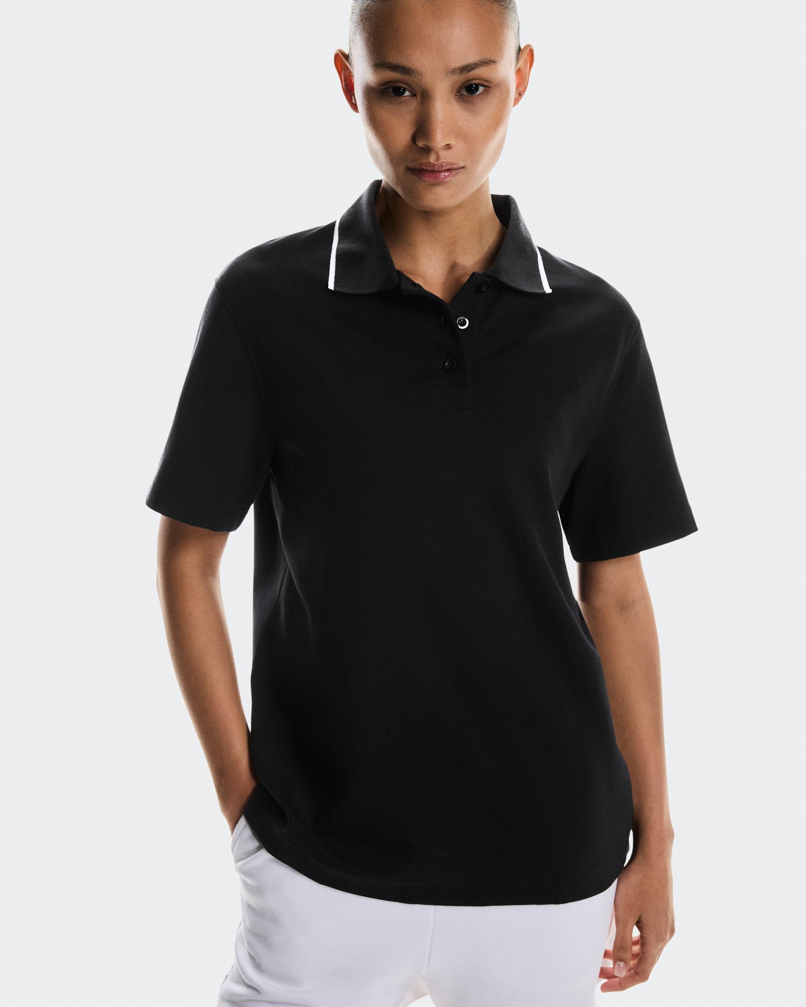 On Courtside Polo Black (Women'S) (Women's)
