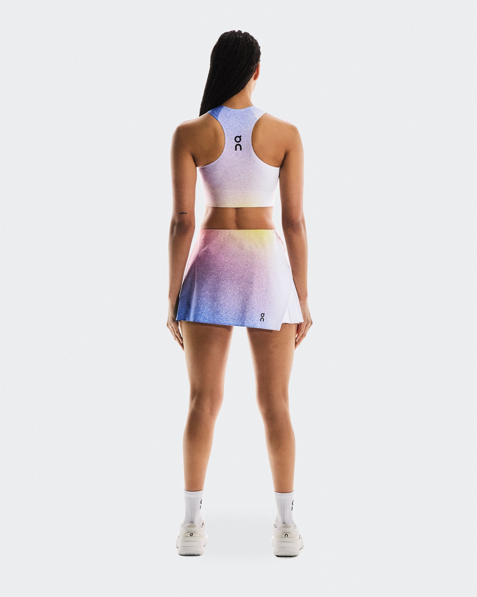 On Court Crop Top White Indigo (Women'S) (Women's)