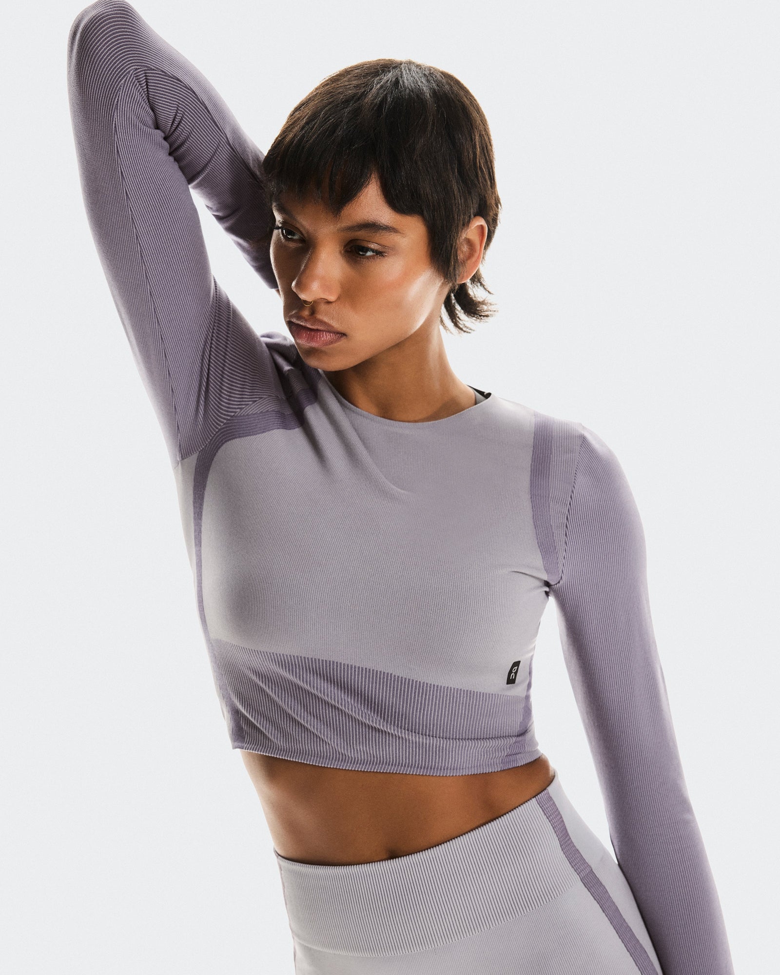 On Studio Knit Long-T Crop Lilac Cosmos (Women'S) (Women's)