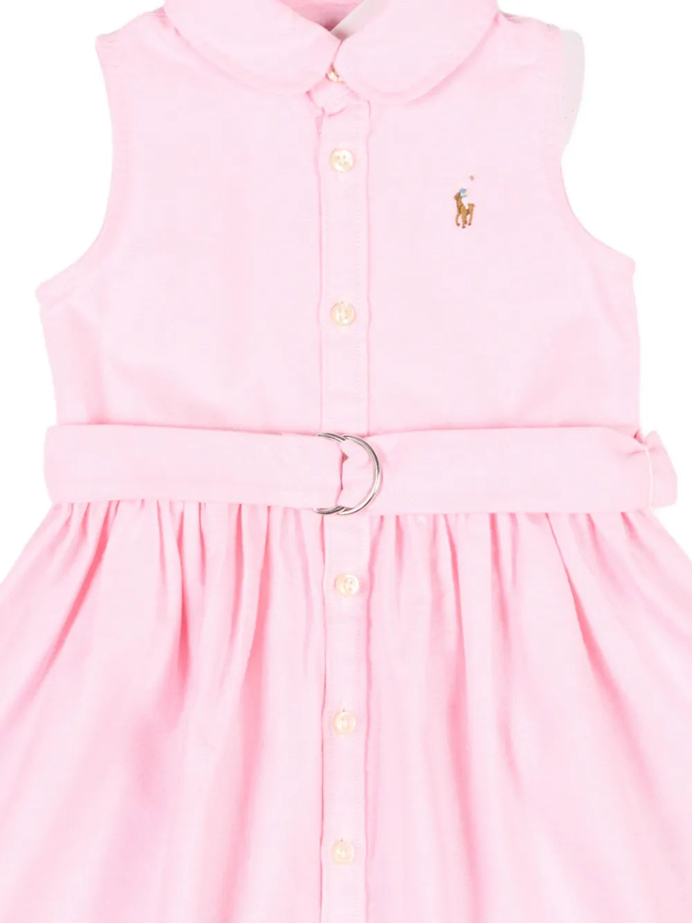 belt collared dress