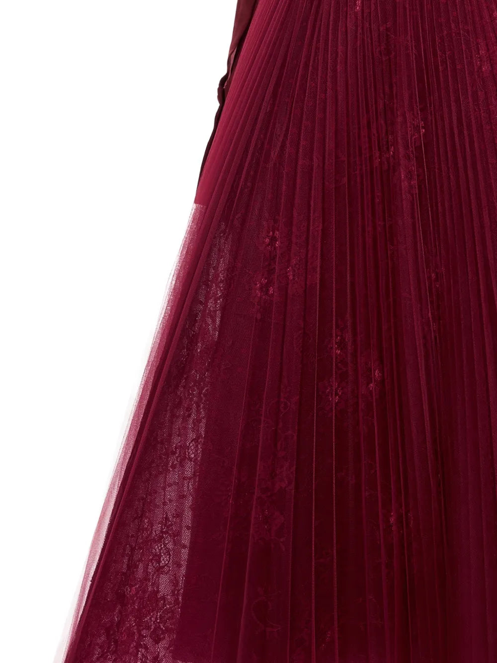 pleated lace skirt
