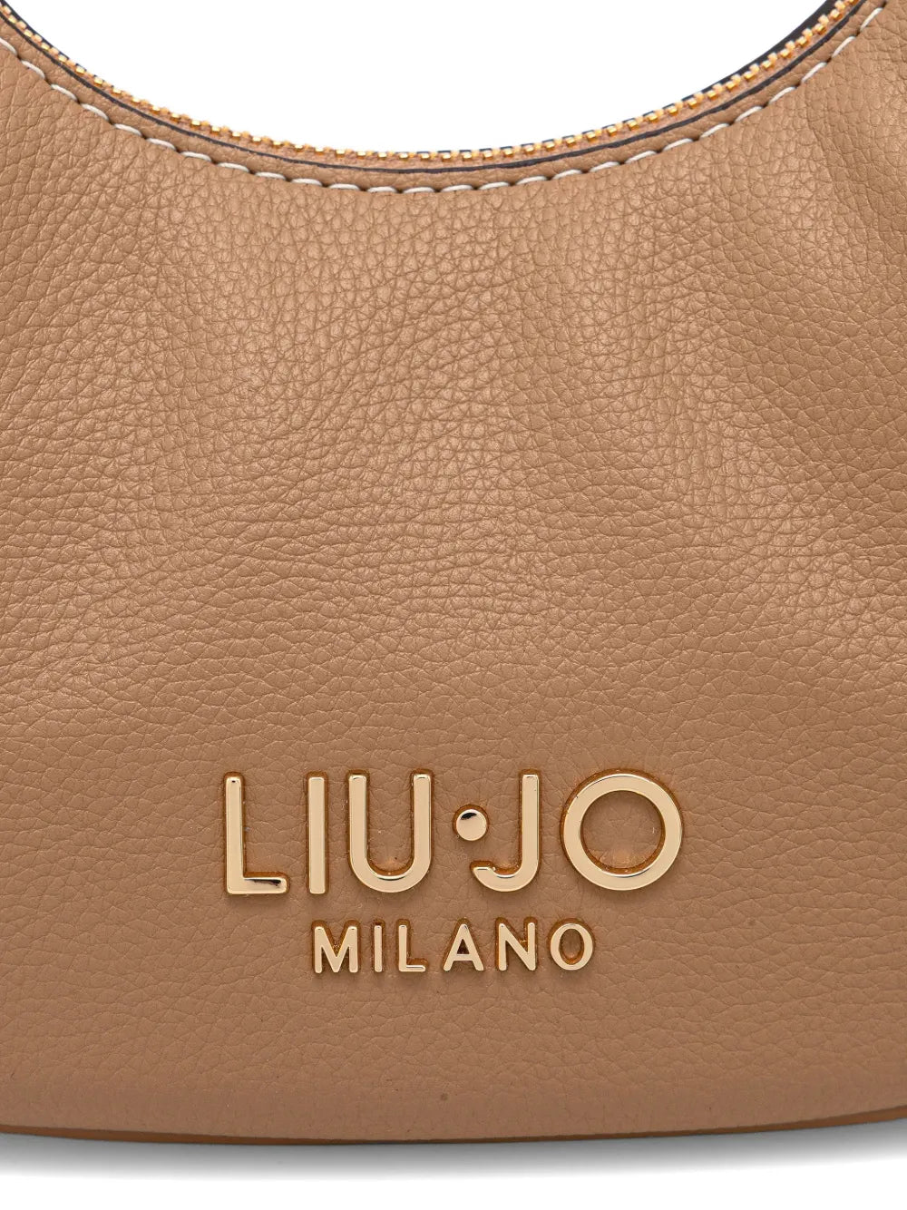 logo-embossed shoulder bag