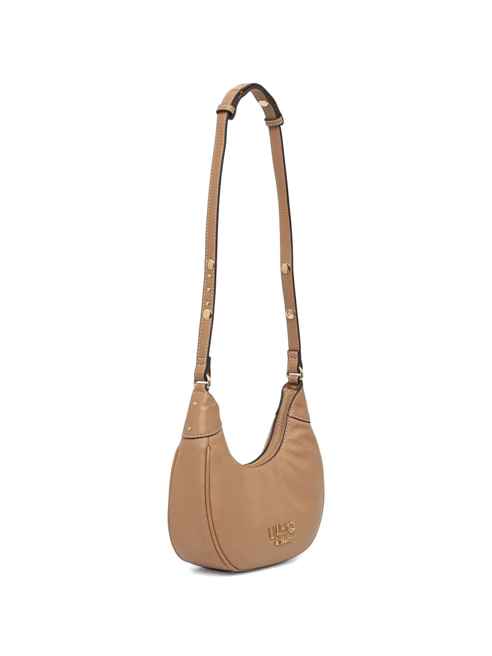 logo-embossed shoulder bag