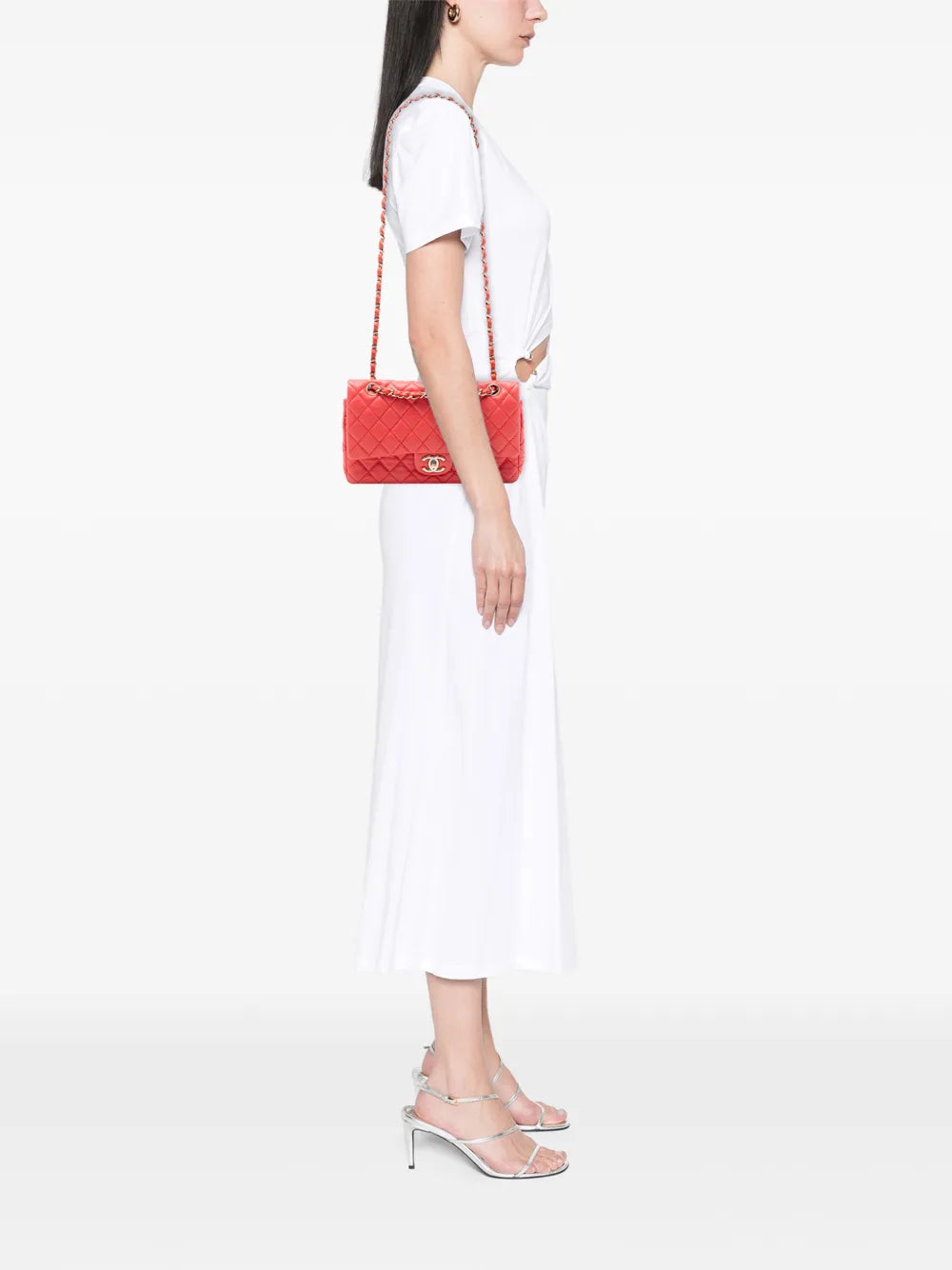 2008-2009 Medium Classic Lambskin Double Flap shoulder bag