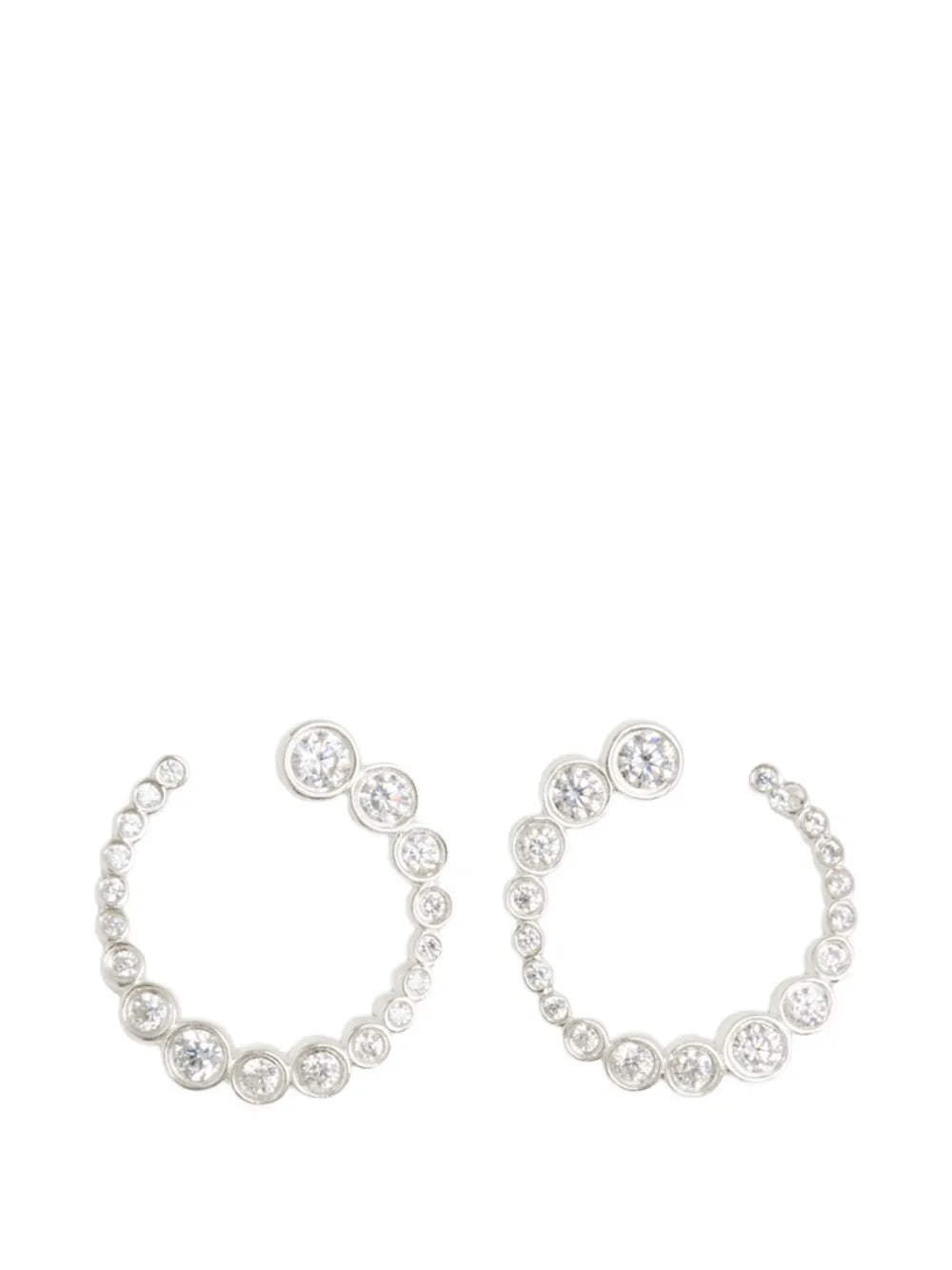 Odette 925 sterling silver spiral earrings