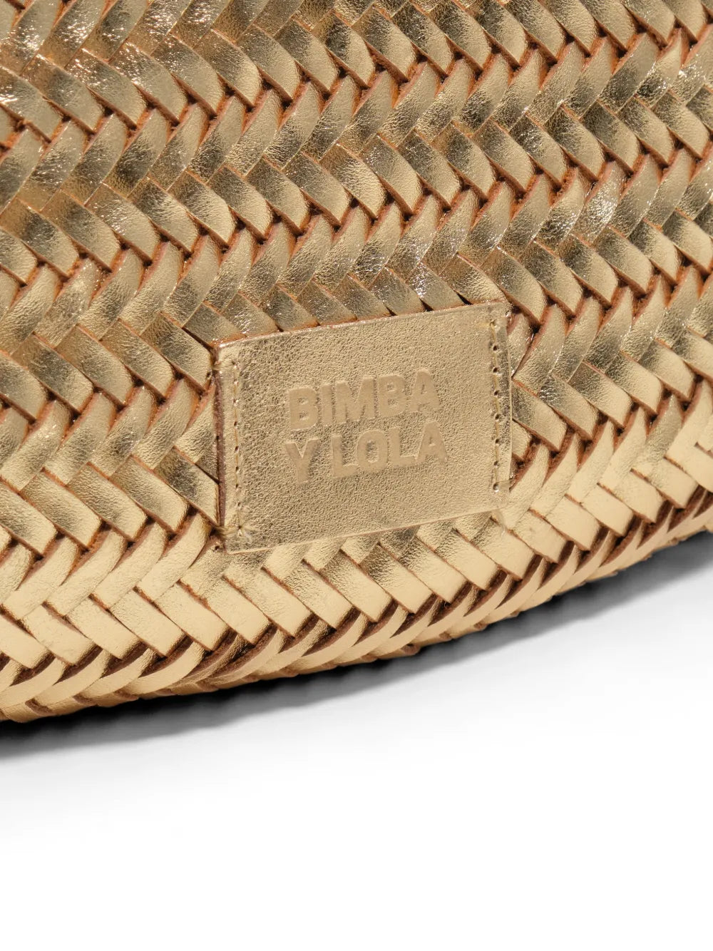 woven top-handles large leather tote bag