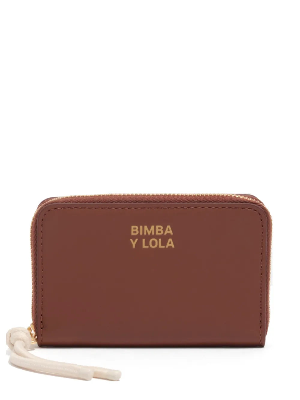 Wallnut small cow leather purse