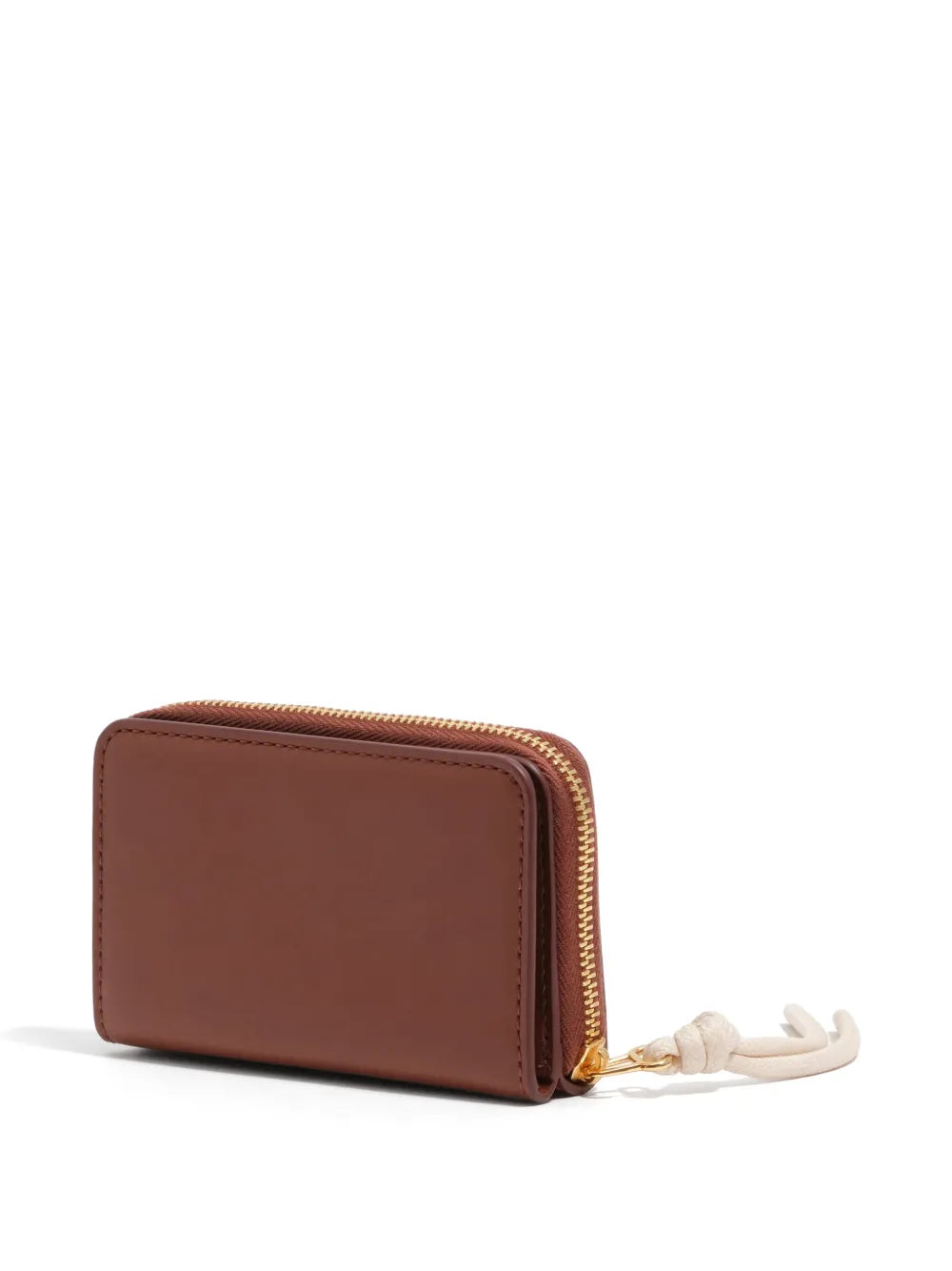Wallnut small cow leather purse