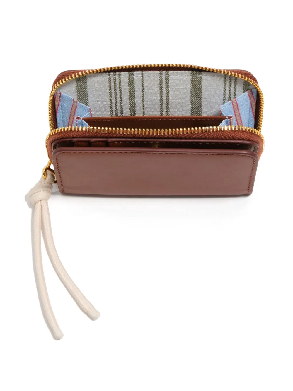 Wallnut small cow leather purse