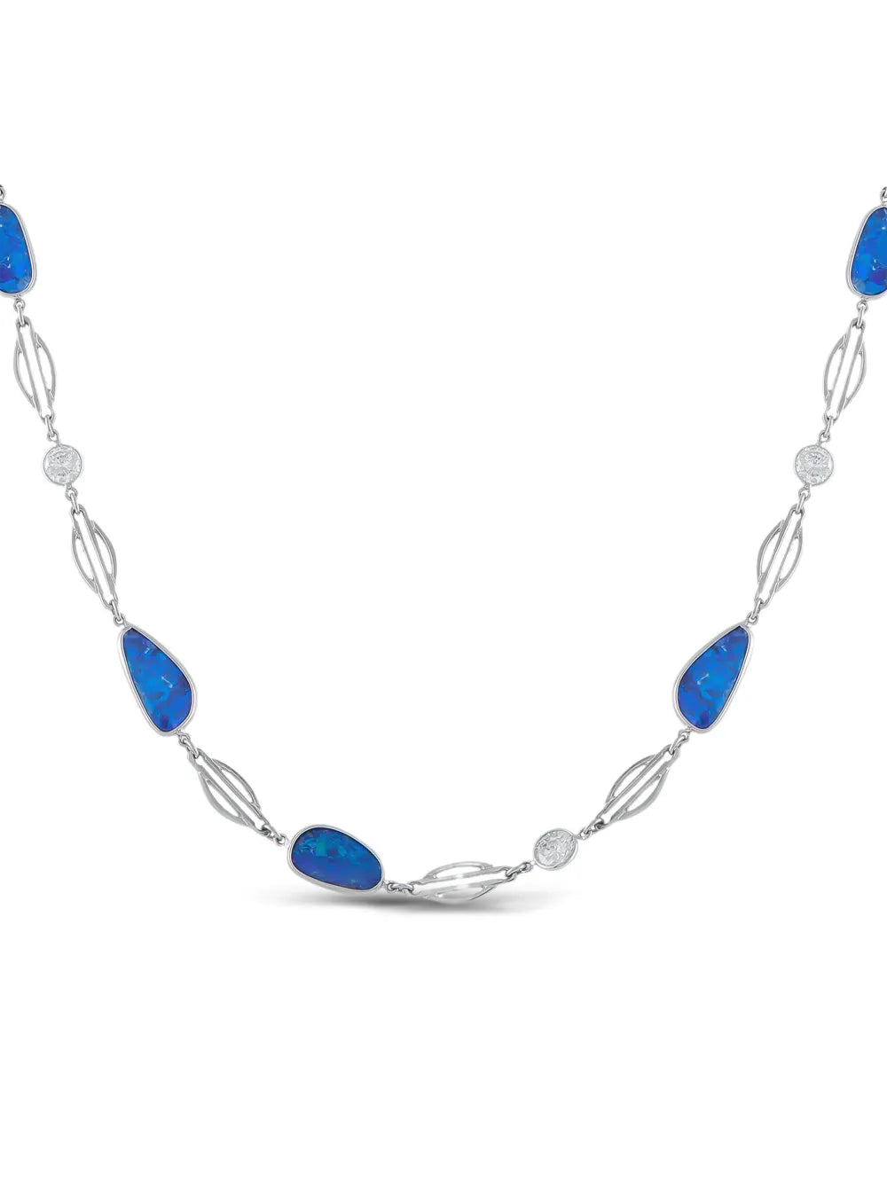 diamond and opal necklace
