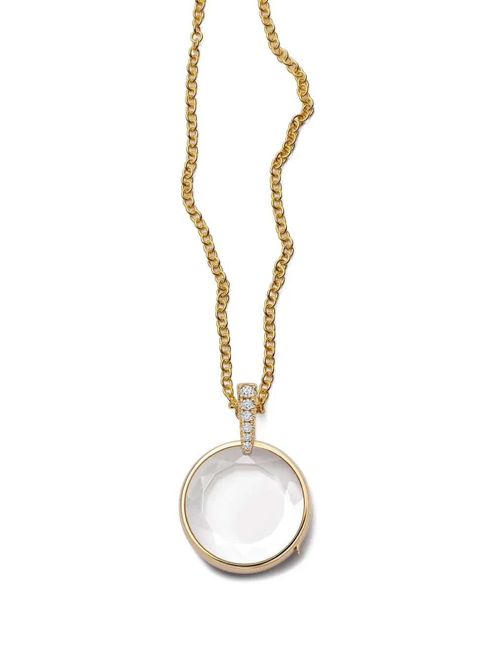 Lyra locket diamond necklace