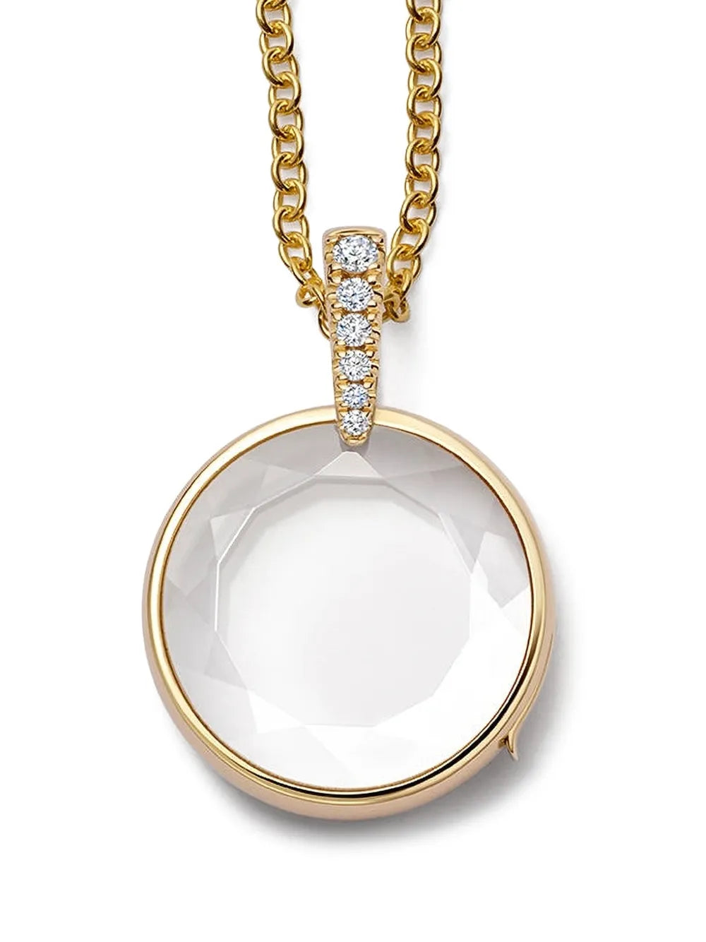 Lyra locket diamond necklace