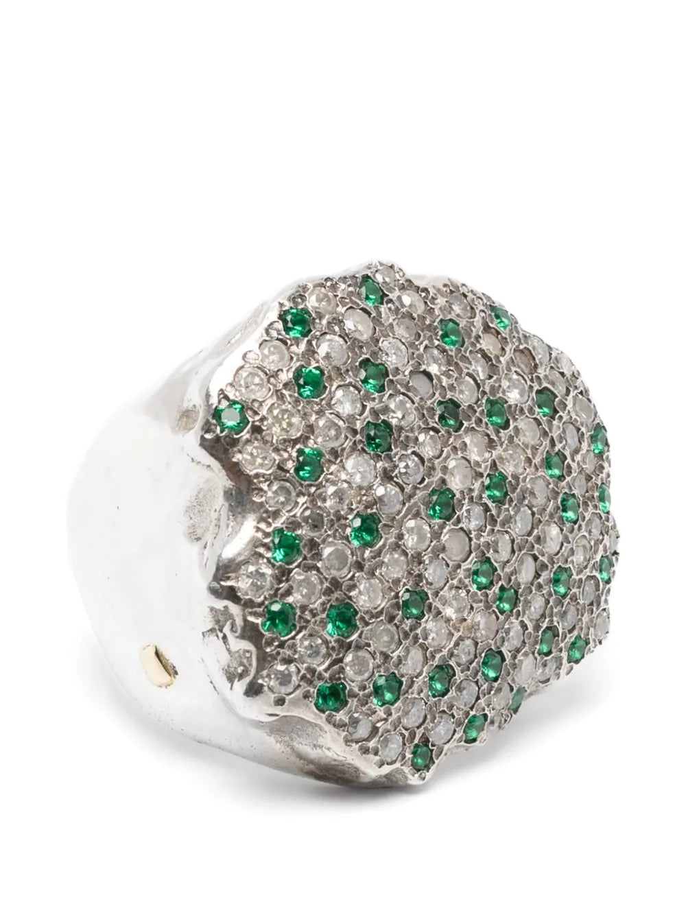 Mona emerald diamond ring