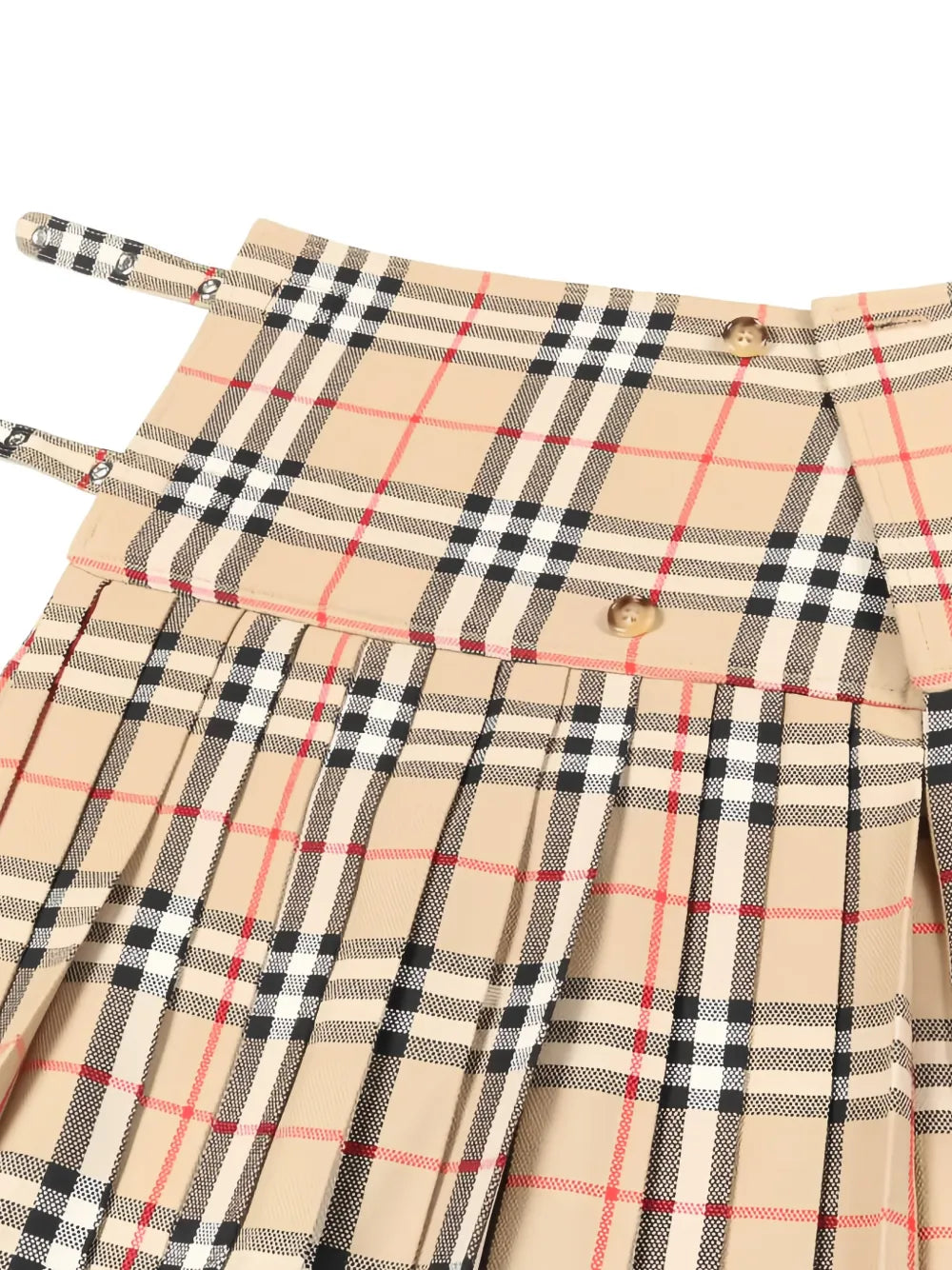 2020s checked pleated mini skirt