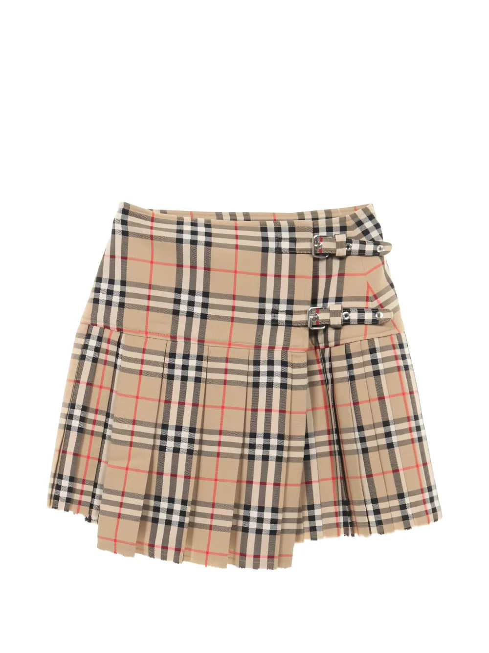 2020s checked pleated mini skirt