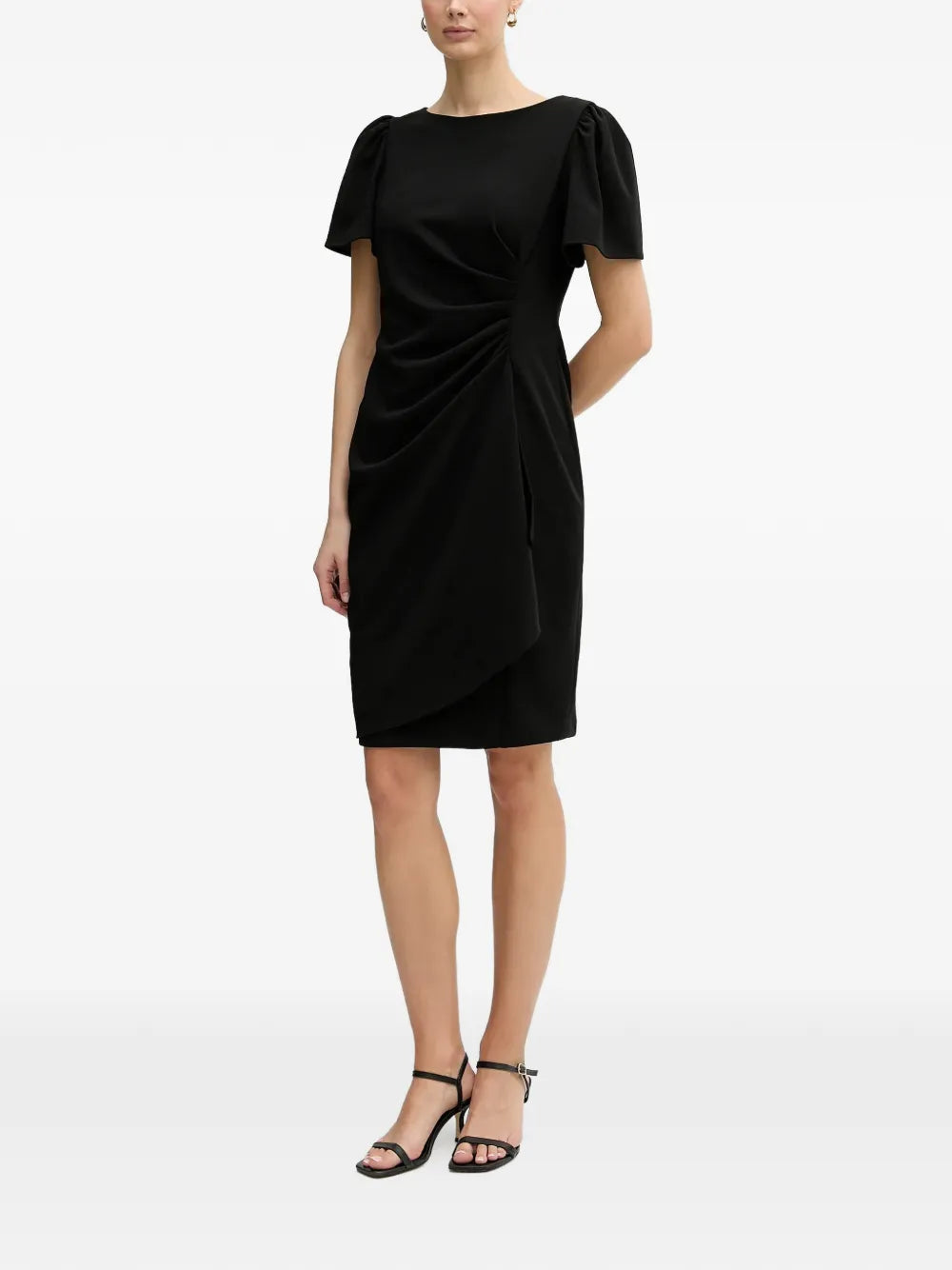 ruched mini dress