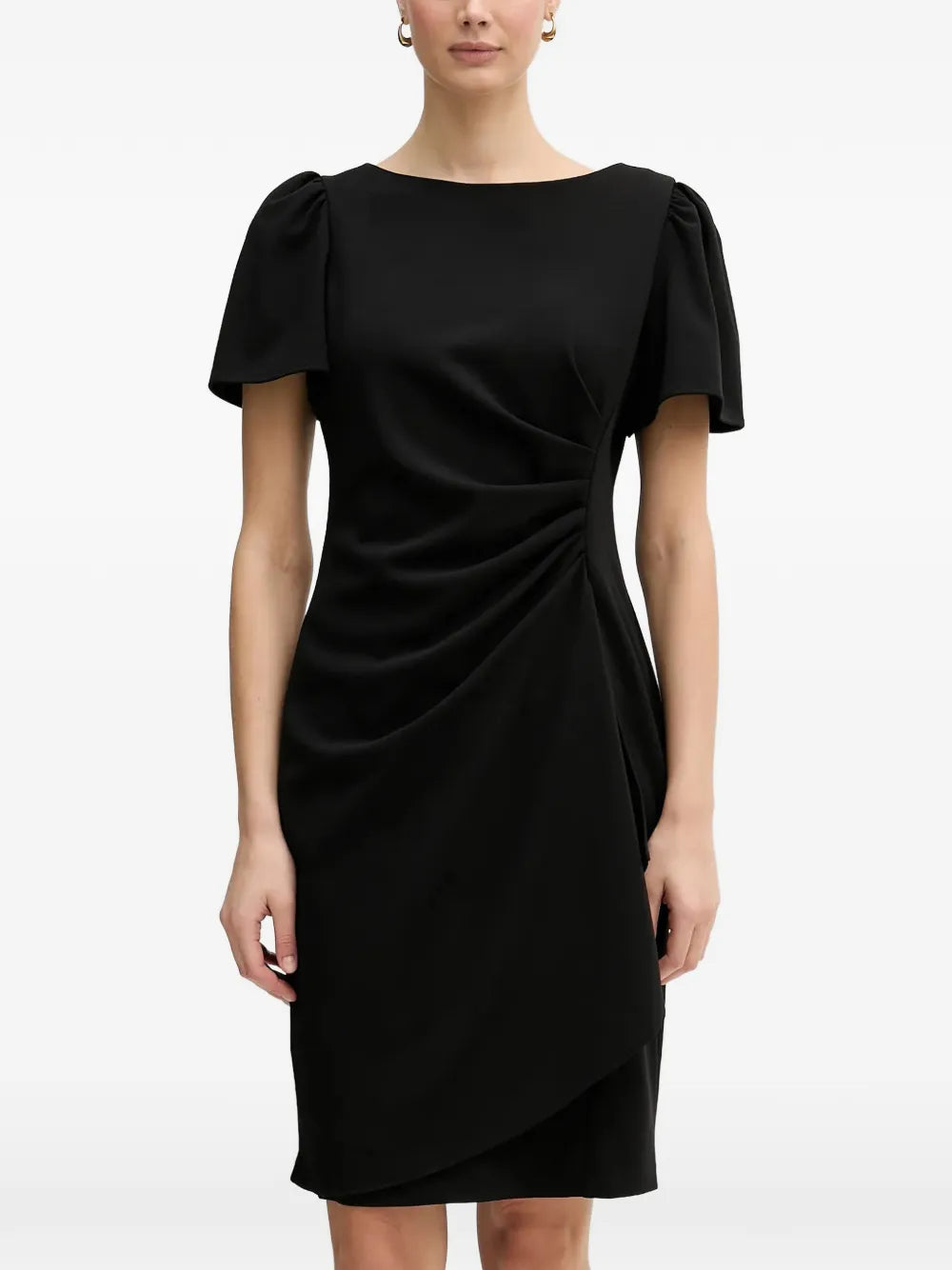 ruched mini dress