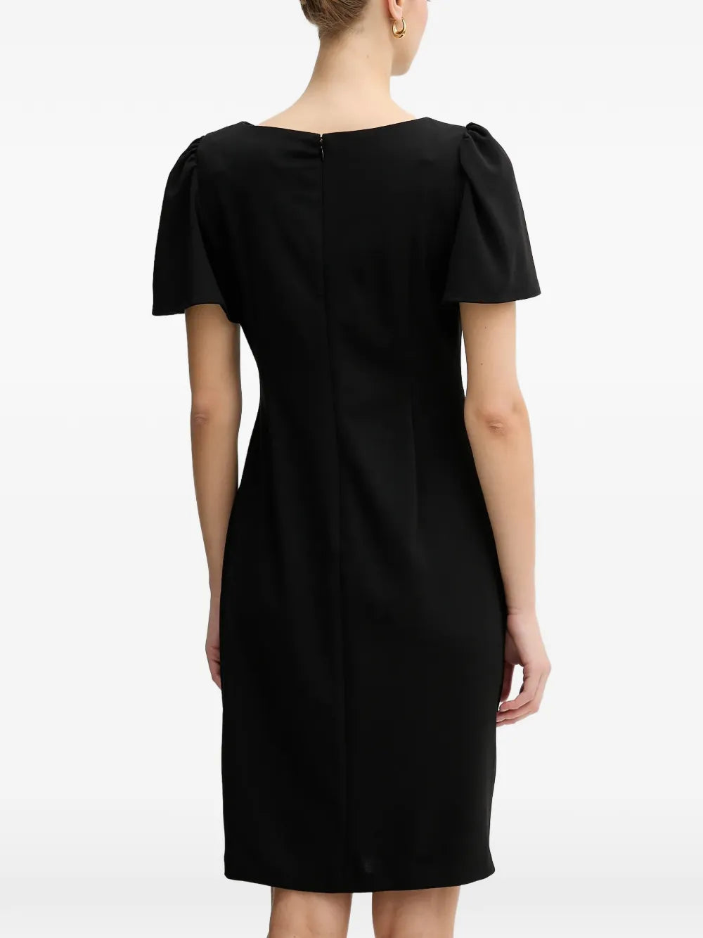 ruched mini dress